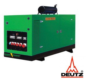 GREENPOWER DEUTZ Diesel Power generator 40kVA 32kW Soundproof canopy Manual starting