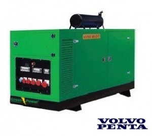 GREENPOWER  Volvo Diesel Power generator 100kVA 80kW Soundproof canopy Automatic starting