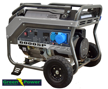 Petrol Generator Greenpower 4-stroke GPS 6000, 6kVA 5,4kW 230V manual start