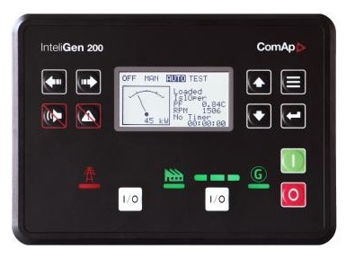 InteliGen 200 ComAp Elverk-kontrollpanel