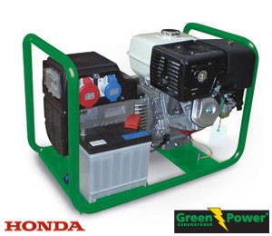 Genset  HONDA 3 phase, power from 4.4kW to 9.6kW